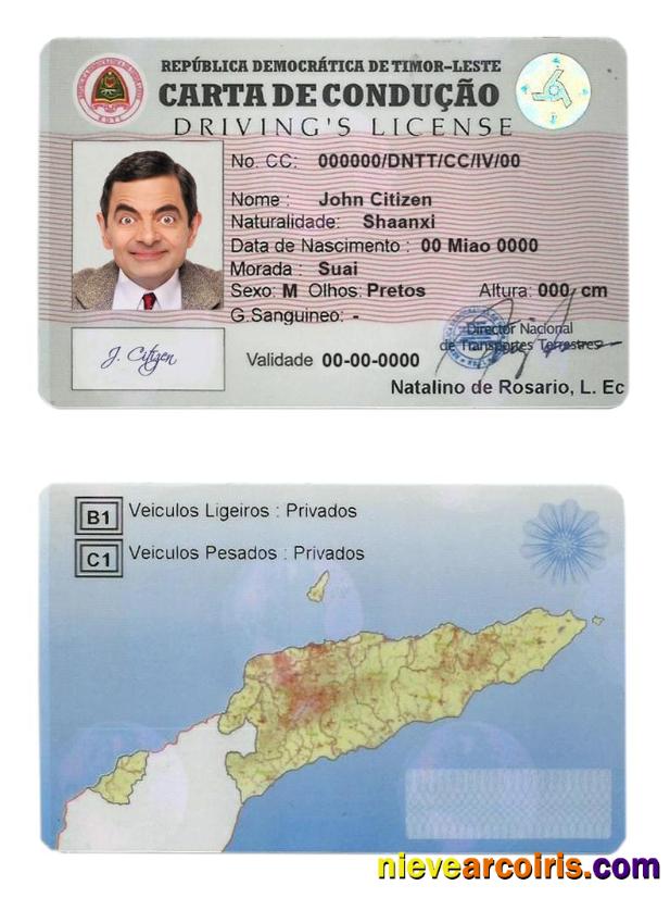 Timor-Leste driving license